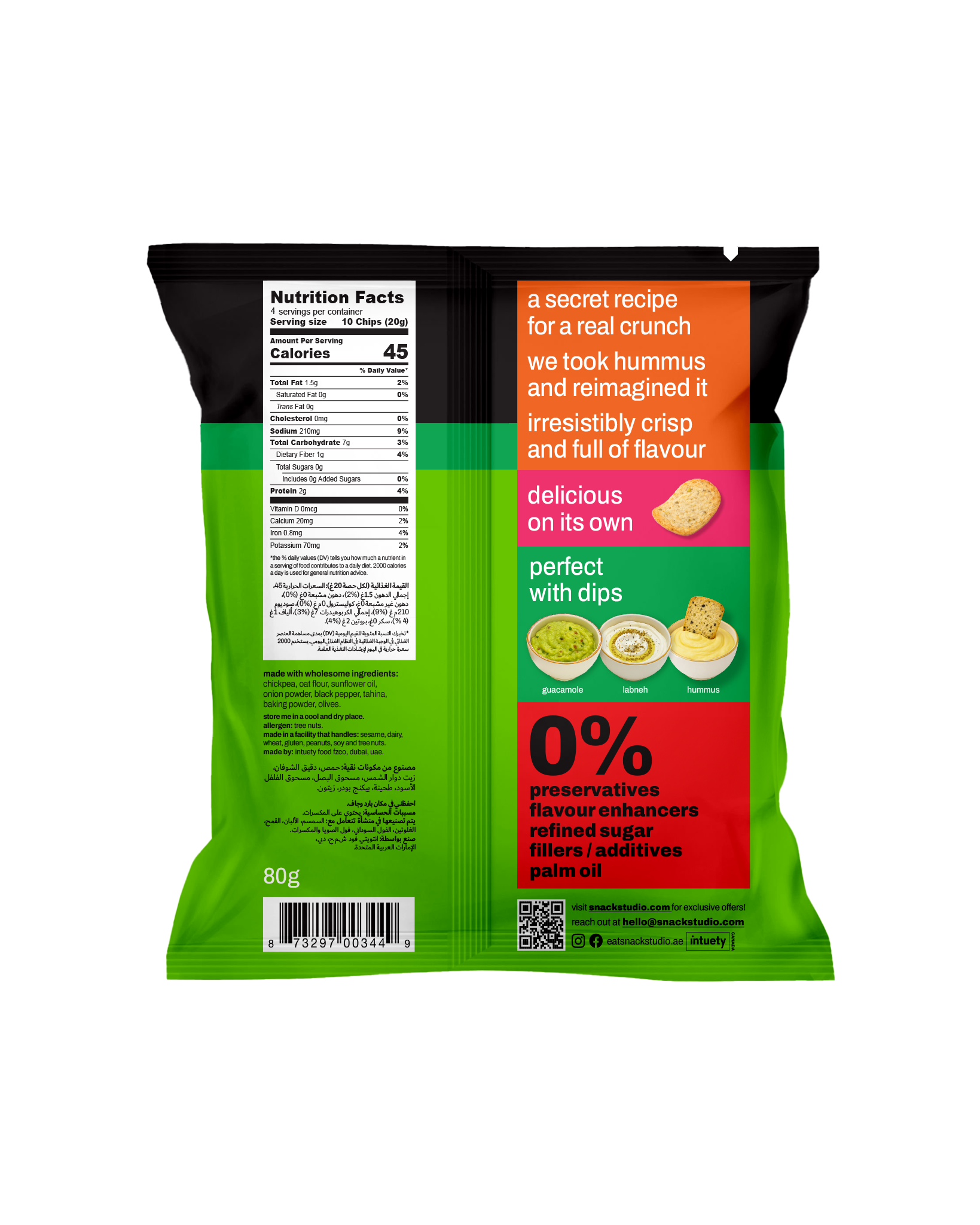 green olive hummus chips