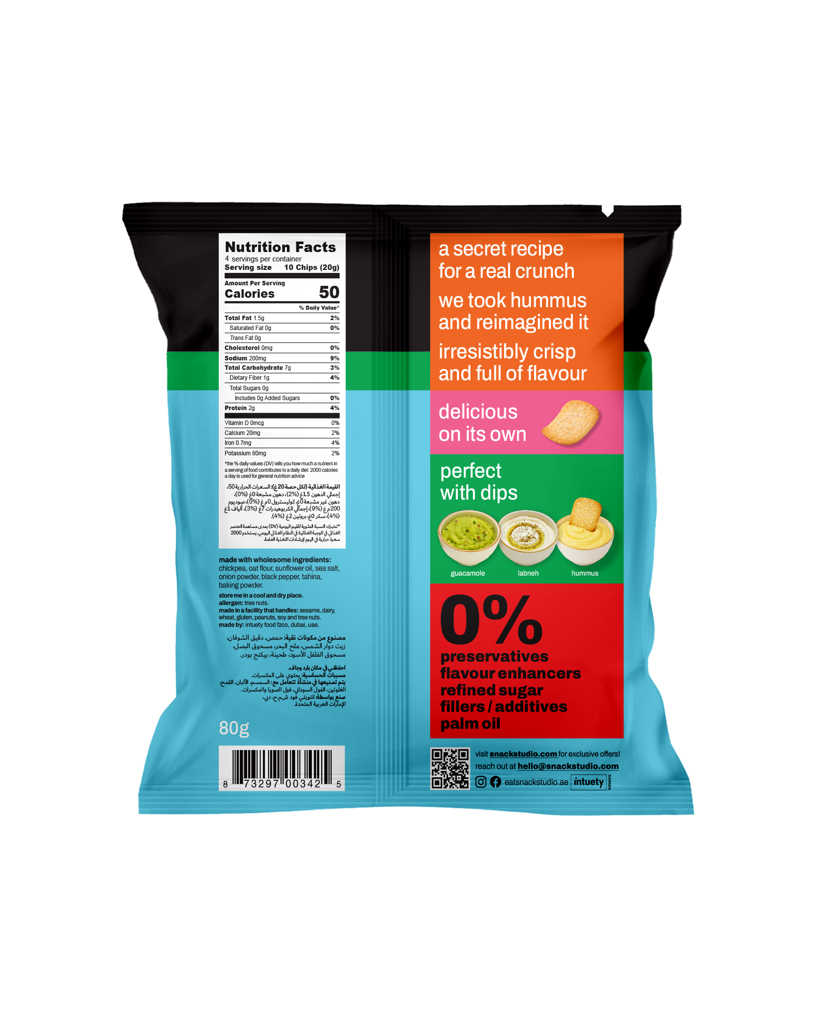 salt pepper hummus chips